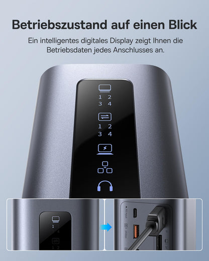 Baseus Spacemate 11-in-1 Docking Station - 3 Monitore 100W PD