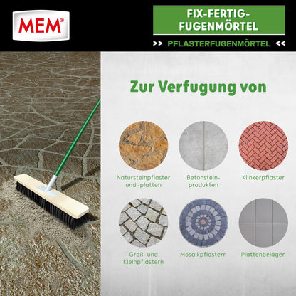 MEM Fix-Fertig-Fugenmörtel steingrau 12,5 kg, anwendungsfertig