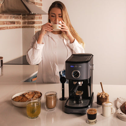Cecotec Power Espresso 20 Pecan Steel Espressomaschine – Schwarz