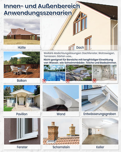 TUFINEIN Transparenter Wasserdichter Beschichtungsmittel 5KG