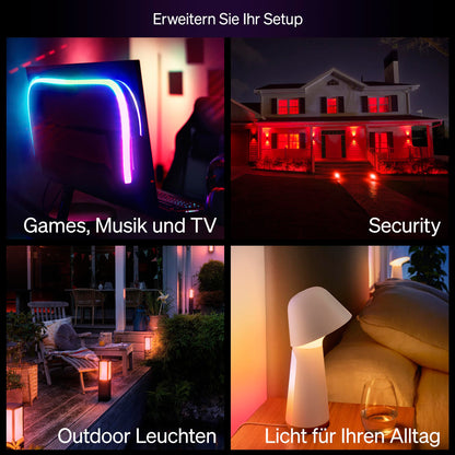 Philips Hue Essential GU10 LED Spot White & Color, 345 lm, 4er-Pack