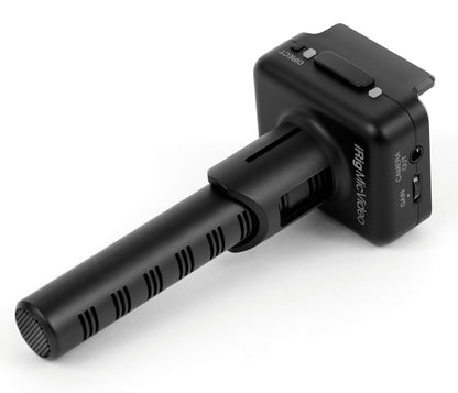 IK Multimedia iRig Mic Video – Kompaktes, schwarzes Richtmikrofon. Nimmt hochwertigen Ton für Videoaufnahmen mit Smartphones auf.