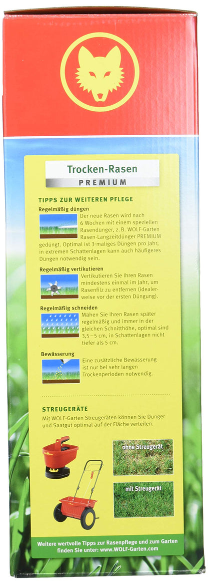 WOLF-Garten trocken Premium Turbo-Nachsaat 3826121 LR Rasen 120 m²