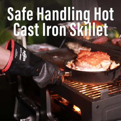 RAPICCA Grillhandschuhe hitzebeständig bis 500 °C, Neopren, XL