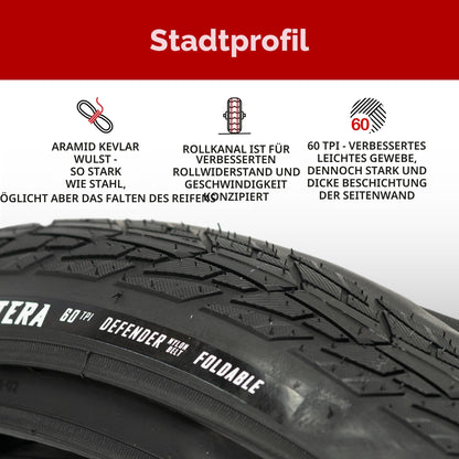 Fincci Fahrradreifen 700x40c Faltreifen mit Pannenschutz, 2er Pack