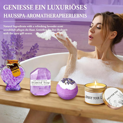 UOOYAA Geschenkset für Mama mit Edelstahlbecher und Kuscheldecke