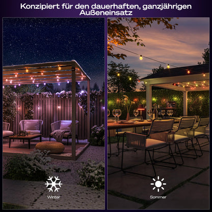 Philips Hue Festavia Globe LED-Aussenlichterkette, 14 m, 20 Lampen