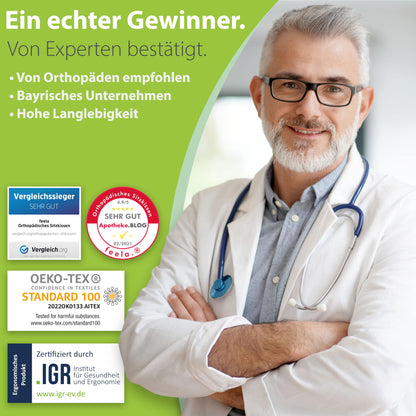 feela.® Orthopädisches Ergonomisches Sitzkissen – 3er Set Medium