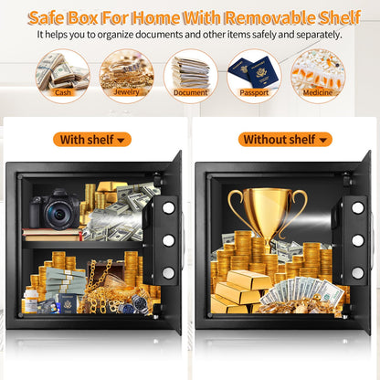 Digitaler Tresor 34L Feuerfest – Wasserdichter Heimsafe