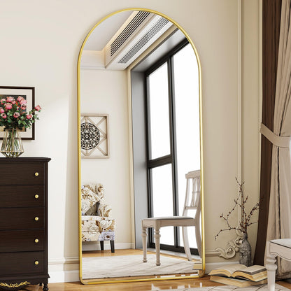 Koonmi Gewölbter Top Ganzkörperspiegel 76x171cm - Gold