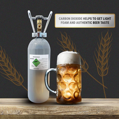 ich-zapfe CO2 Gasflasche 2kg Aluminium gefüllt