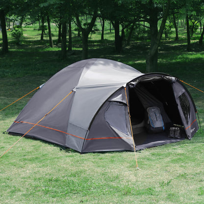PORTAL Blackout Kuppelzelt für 3-4 Personen mit Vorzelt, 4000 mm