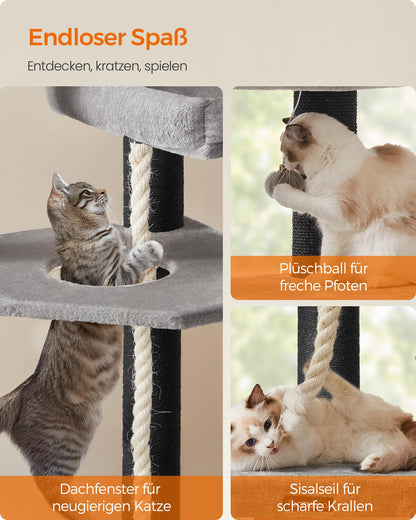 Feandrea XXL Grosskatzen Kratzbaum PCT008G02 – Taubengrau