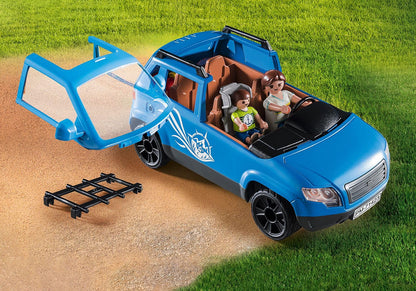 PLAYMOBIL Family Fun Wohnwagen mit Auto - Camping