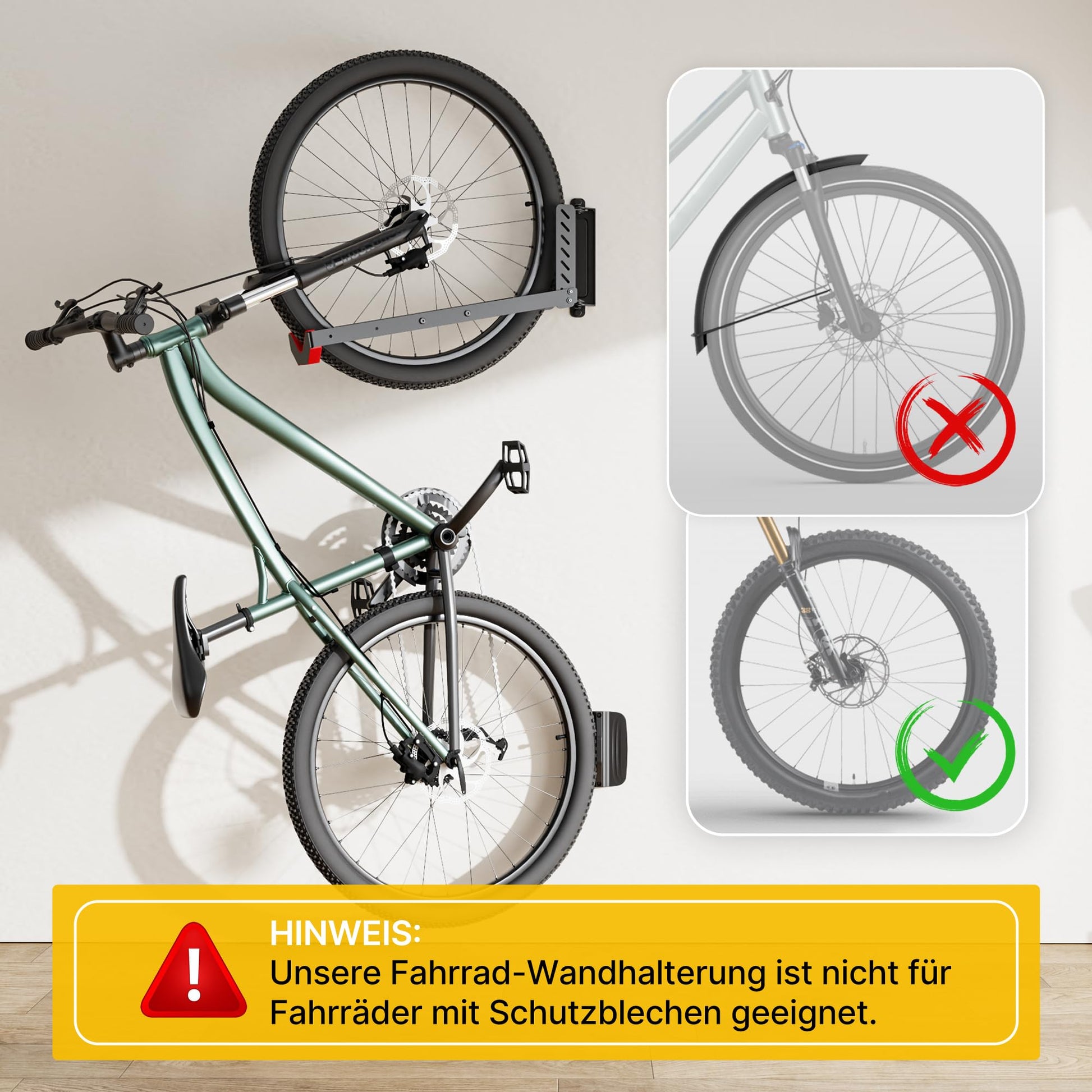 amazon fahrrad wandhalterung Velo Wandhalterung 4er-Set schwenkbar