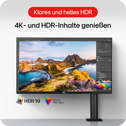 LG 32UN880K Monitor - 32 Zoll 4K Ultra HD Ergo IPS