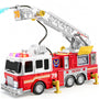 JOYIN Feuerwehrauto-Spielzeug mit 83 cm Leiter, Licht und Sound, Wassersprinkler und Gummireifen