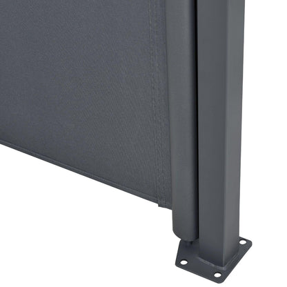 Juskys Seitenmarkise Dubai ausziehbar 500x160 cm Anthrazit