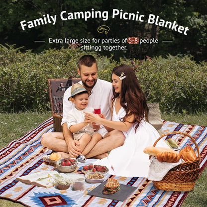 LARUTAN Picknickdecke wasserdicht 200x300 cm, faltbar mit Tragegriff