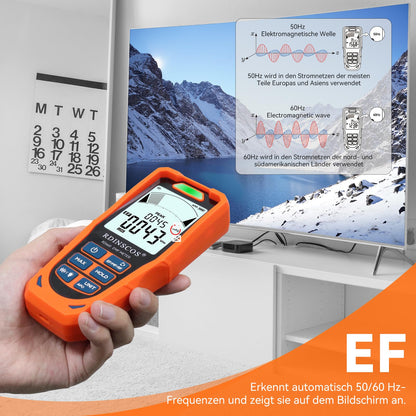 RDINSCOS RD660 EMF-Messgerät 3-in-1 Handheld-Detektor für EF, MF, RF