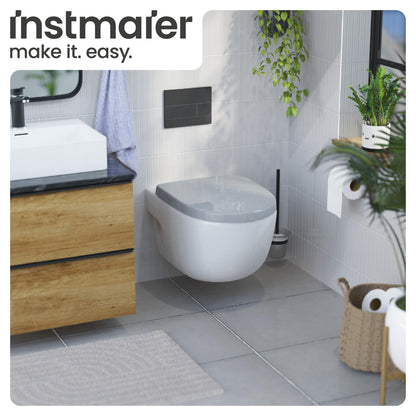 instmaier Alma WC-Sitz mit Absenkautomatik - Manhattan Grau D-Form