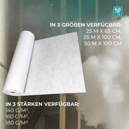 Scorprotect Abdeckvlies selbsthaftend Bodenschutz - 1m x 50m 140g/m² Weiss