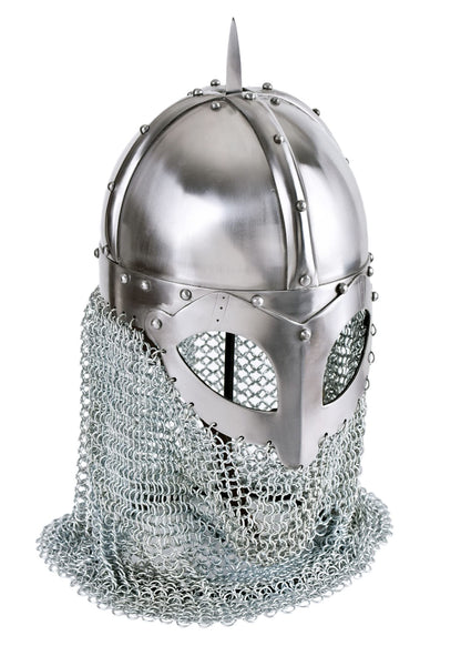 Battle-Merchant Wikinger Brillenhelm Schaukampfhelm - Kettenbrünne
