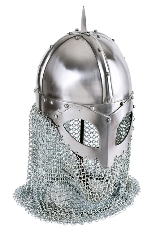 Battle-Merchant Wikinger Brillenhelm Schaukampfhelm - Kettenbrünne