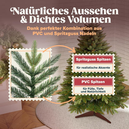 Pure Living premium naturgetreuer Weihnachtsbaum - 120cm