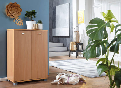 FineBuy Nimes Design Schuhschrank – Holz Modern für 12 Paar