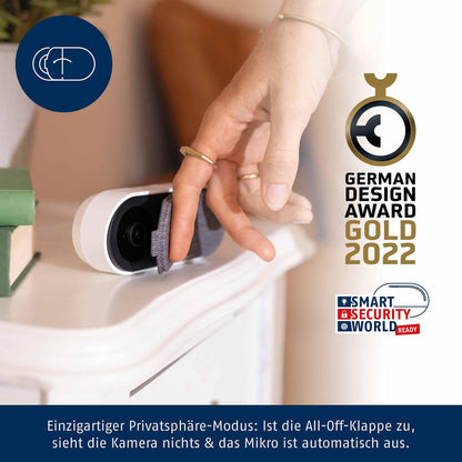 ABUS PPIC31020 WLAN Privacy Innen-Kamera mit 180-Grad Blickwinkel