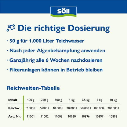 Söll PhosLock AlgenStopp Phosphatbinder 10 kg für 200.000 Liter