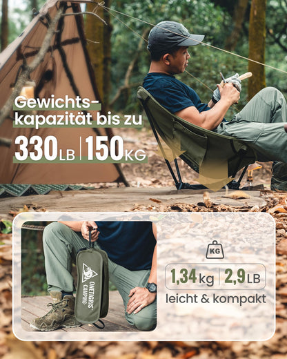 OneTigris TIGERBLADE Campingstuhl ultraleicht - Ranger Grün