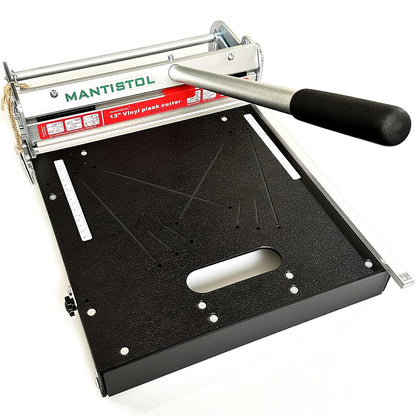 ProfiWerk 330mm Pro Rigid Core Vinylschneider - für SPC/LVT. Silbernes Schneidgerät mit Hebel für präzise Vinyl-Fußböden.