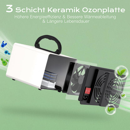 CFEN Ozongenerator hs-02, 60000 mg/h Ozon Luftreiniger bis 320 m²