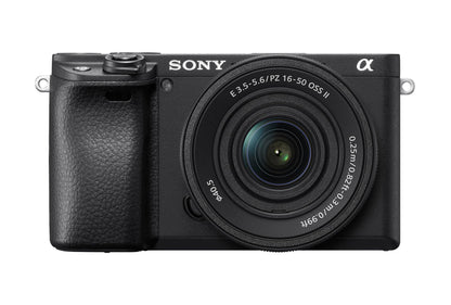 Sony Alpha 6400 mit 16-50mm Objektiv, spiegellose APS-C Systemkamera – kompakte Kamera mit klappbarem Touchscreen