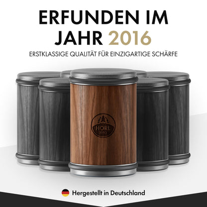 HORL 2 Rollschleifer Messerschärfer für Küchenmesser – Nussbaum