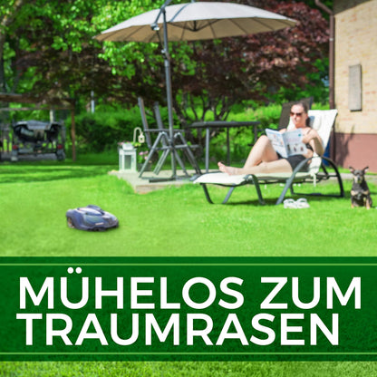 NATUREFLOW Mähroboter Rasensamen schnellkeimend 5 kg für 200 m²