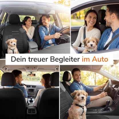 Upgrade4cars Autositzbezüge Vordersitze Schwarz Universal 4-teilig