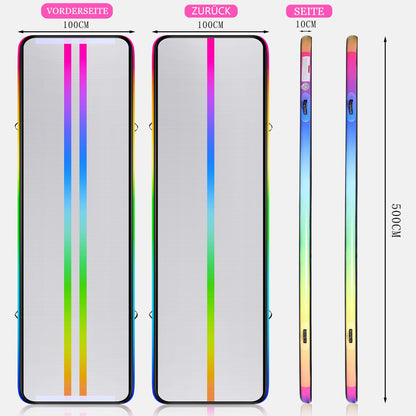 ROMELANDS Turnmatte Aufblasbar, 3M Trainingsmatte mit Luftpumpe, 10 cm hoch Gymnastikmatte für Yoga, Taumel, Turnen, Ausbildung