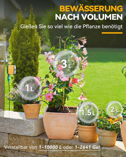 RAINPOINT WLAN Bewässerungscomputer mit Messingeinlass und App