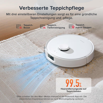 Roborock Qrevo Curv S5X Saugroboter mit Wischfunktion – Weiss