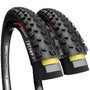 Fincci Fahrradreifen 27.5 x 2.25 Zoll Kevlar faltbar 2er-Pack, MTB-Reifen mit Stollenprofil