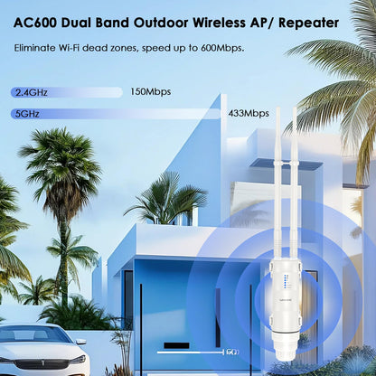 WAVLINK AC600 Outdoor Access Point, Dualband WLAN, IP67