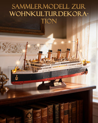 Rolife 3D-Holzpuzzle Titanic Schiffsmodell, 433 Teile mit LED