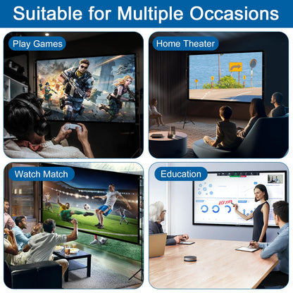 Universal Beamer Leinwand mit Stativ - 100 Zoll 16:9 HD