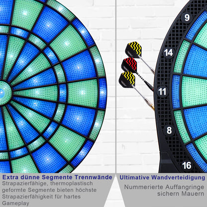 Turnart Dartscheibe Elektronisch Profi LED - Blau