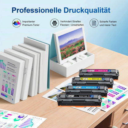 Denvoer 207A Toner 4er-Pack kompatibel für HP Color LaserJet Pro