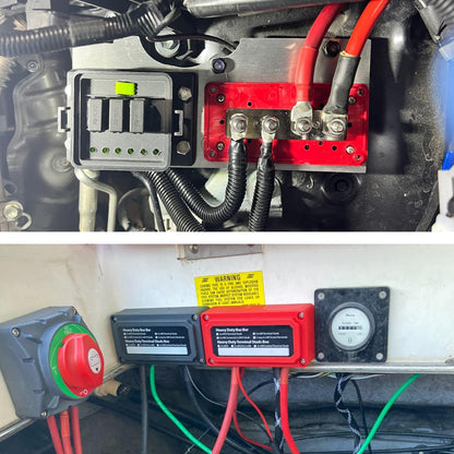 Gloaso Sammelschiene DC Busbar 300A – 4x M8 Stromverteiler