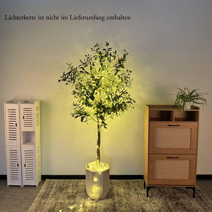 YOLEO Künstlicher Olivenbaum gross Kunstpflanze - 180cm Typ 2